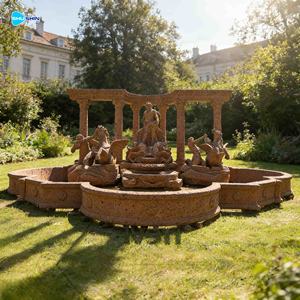 Fontana da Giardino Esterna su Misura con Statua di Poseidone in Marmo, Fontana d'Acqua per Laghetto, Fontana di Trevi - Product Image 2