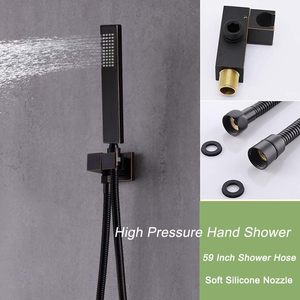 Système de douche KATAIS avec affichage de la température, finition bronze huilé, 5 poignées, montage au plafond 16x24 pouces (modes pluie et cascade), 6 jets latéraux - Product Image 4