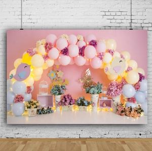 150x90cm थोक जन्मदिन की पार्टी सजावट फोटो पृष्ठभूमि बच्चों बच्चों के पहला जन्मदिन पार्टी पृष्ठभूमि बैनर पृष्ठभूमि - Product Image 6