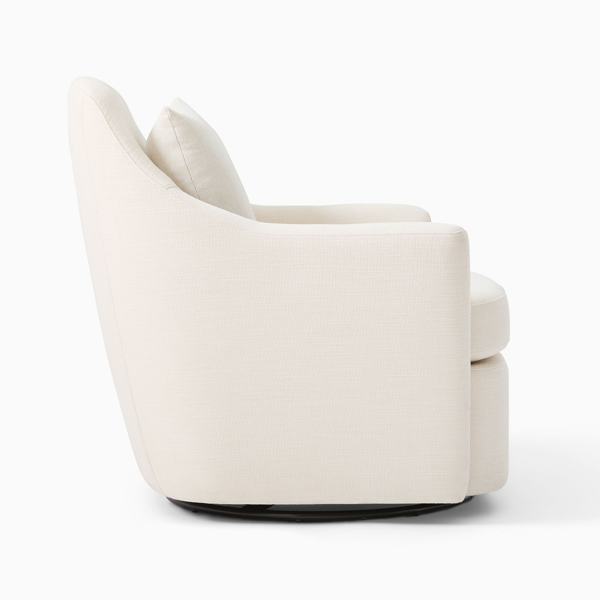 Hot Selling Modern White Fabric Lounge Chair Style Swivel Arm Living Room Single Sofa Chairs