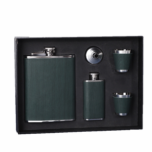 Bộ Bình Đeo Hông Bằng Thép Không Gỉ 6Oz 7Oz 8Oz Bộ Quà Tặng Cho Nam Kèm Ly Bắn Phễu Đựng Rượu Bằng Da Bình Đeo Hông Ly <span class=keywords><strong>Whisky</strong></span> - Product Image 3