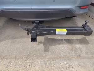 อะแดปเตอร์สวิงอะเวย์ MUMAREN, แขนสวิงอะเวย์ 90 องศา, ใช้ได้กับฮิทช์ขนาด 2 นิ้วสำหรับรถยนต์ (สีดำ) - Product Image 2