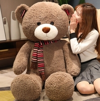 En gros, Peau de peluche d'ours douce et personnalisable pour la Saint-Valentin, pour la création d'écharpes ou d'ours en peluche