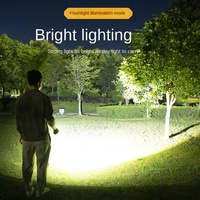 Mini lampe torche LED rotative à clipser sur chapeau, 1200 mAh, avec affichage de la puissance, lanterne de poche d'urgence pour le camping, la pêche et la marche