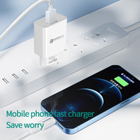 Penjualan terlaris adaptor pengisi daya cepat QC3.0 18W Output 12V/1,5 a pengisi daya USB perlindungan kelebihan pengisian