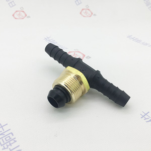 <b>Quick</b> Coupler Tee Brass 12mm Air Brake Line <b>Connector</b> For Light Truck Pneumatic Parts - Product Image 3