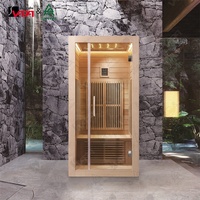 Vapasauna Fabricant Direct Sauna Infrarouge Intérieur en Cèdre Rouge de Haute Qualité Série SIP-I028 pour 2 Personnes avec Accessoires de Sauna