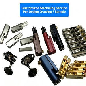 Pièces de guitare usinées avec précision par CNC - Ponts, mécaniques et boutons personnalisés en aluminium et laiton - Matériel pour instruments de musique OEM/ODM - Product Image 3