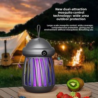 Nouvelle lampe UV anti-moustiques silencieuse pour chambre de bébé, piège USB suspendu domestique, attracteur automatique avec batterie intégrée