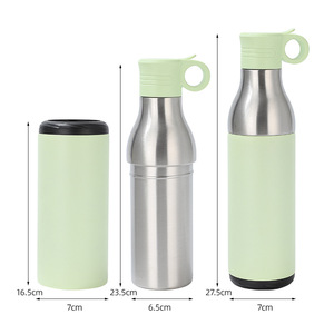 Gobelet isotherme à double paroi avec couvercle à paille 400 ml en acier inoxydable pour la maison et le jardin - Product Image 5