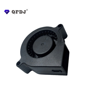 QFDJ DC5020 Centrifugal Fan 5 In 12-24V DC Motor Plastic Blade Duct Fan For Cooling And <b>Humidifier</b> - Product Image 3