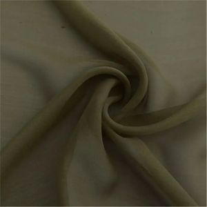 Bonne texture <span class=keywords><strong>prix</strong></span> en gros doux 100% pure soie Georgette tissu teint uni pour fille belle Saree - Product Image 4