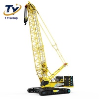Grue sur chenilles hydraulique XGC320 de 320 tonnes pour levage lourd, installation d'éoliennes, érection de structures en acier, pompe et moteur de charge