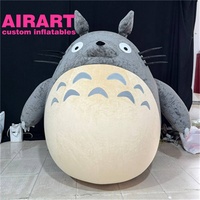 Chat porte-bonheur gonflable noir de 4 m pour l'entrée d'un centre commercial, ballon gonflable Chat porte-bonheur pour idées de décoration de fête en extérieur