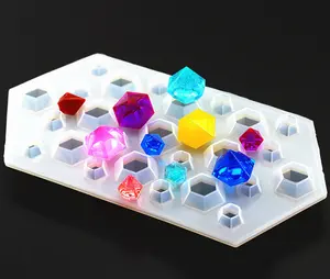 1051 DIY Resin Epoxy Crafting 3D Diamond Gem Silicone Mold Mini Gem Casting Molds