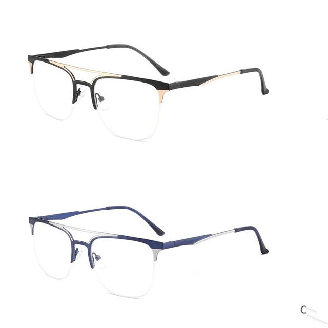 Best Selling Spectacle Wholesale Glass Frame Custom Classic Metal Eyeglass Frames for Men Women