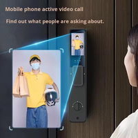 Serrure de porte intelligente pour maison connectée, entièrement automatique, avec reconnaissance faciale 3D, empreinte digitale, déverrouillage via application Tuya