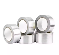 Ruban adhésif épais en fibre de verre et aluminium pour l'étanchéité des conduits de hotte de cuisine, résistant aux hautes températures et imperméable