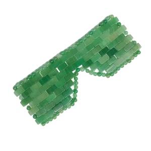 Masque rafraîchissant pour les yeux en aventurine verte, soin apaisant pour les yeux, pour une utilisation à domicile ou en spa. - Product Image 3