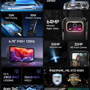 Ulefone Armor 27 โทรศัพท์มือถือสุดแกร่ง กล้องมองกลางคืน แบตเตอรี่ 10600mAh หน้าจอ 6.78 นิ้ว 120W G99 Android 14 กันน้ำ ความจุ 12+256GB Ulefone - Product Image 4