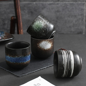 Taza de Té y Café de Porcelana de Lujo Estilo Japonés, Retro, Simple, para <span class=keywords><strong>Sushi</strong></span>, Hoteles, Uso Casual, Cerámica de Arcilla, Taza para Agua y Cocina - Product Image 2