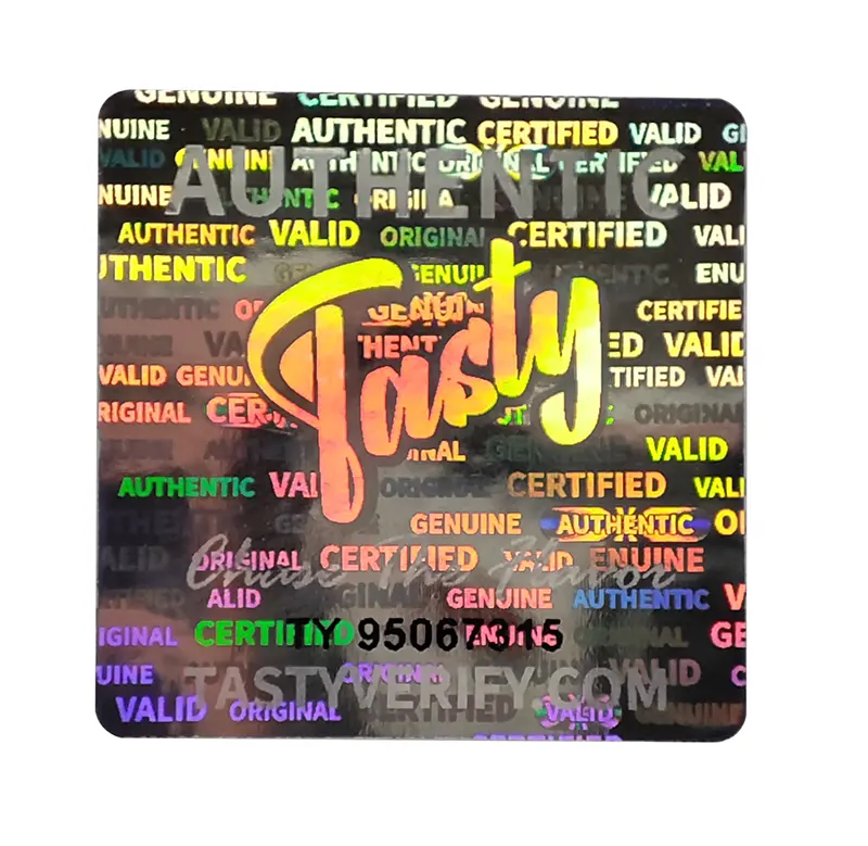 Custom 3d Leegte Beveiliging Hologram Sticker Rol Huisdier Materiaal Leegte Holografische Serienummer Label Aanpasbare Zegel