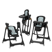 Chaise haute électrique intelligente pour bébé Clafbebe en plastique avec musique Bluetooth, télécommande, hauteur réglable sur 5 niveaux, pour nourrissons de 6 à 36 mois