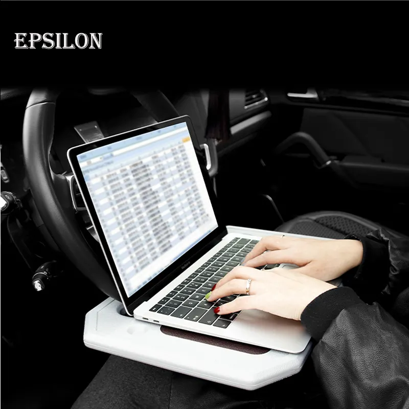 2 In 1 Multi-function Car Steering Wheel Computer Card Table Box Car Tray Desktop Computer Desk Car Laptop Table Dining Table