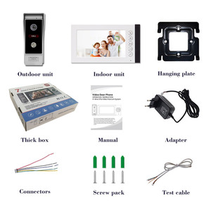 Avec caméra Intercom Distribution mondiale Meilleur système de <span class=keywords><strong>sonnette</strong></span> d'interphone Vidéo Doorbe 7 pouces 4 fils Connexion Intercom <span class=keywords><strong>Sonnette</strong></span> - Product Image 6
