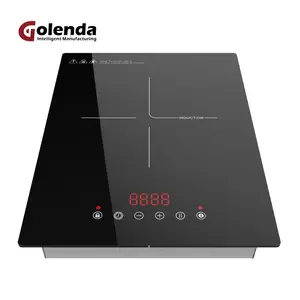 Enduring Durability Slide Touch Induction Cooker 2000 Watt Built In Induction Cooktop With Temperature Control