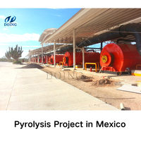 DOING 10/12/15 T Déchets Caoutchouc Pneu Pyrolyse Usine Pneu Plastique À Carburant Réacteur Pyrolyse Pneu machine de recyclage à vendre