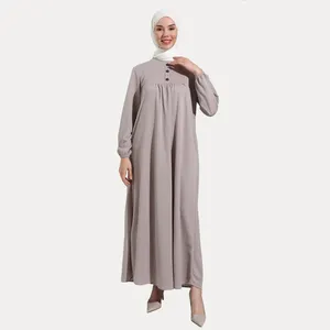 Neueste Großhandel Manxun Dubai Stein ein Stück Strickjacke Kapuze Abaya Kollektion Damen Designs Chiffon