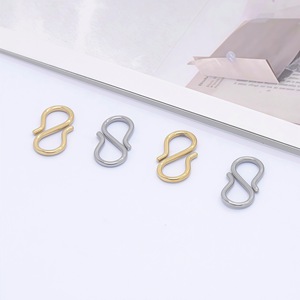 Hebilla en Forma de S de Acero Inoxidable, Accesorio de Joyería, Color Oro y Plata, Cierre para Collar y Pulsera, Conector de Cadena - Product Image 4