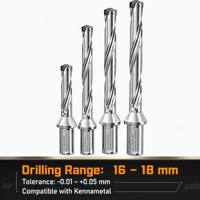 Foret couronne SERTAN 16-18 mm, foret à trous profonds, porte-outil rotatif, lame de tête rotative, foret rapide CNC