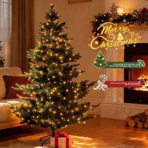 Décoration de Noël, Arbre de Noël 2025, Nouveau Grand <span class=keywords><strong>Sapin</strong></span> pour Salon, Version Familiale, Ambiance Lumineuse, Arbre Réel en PE - Product Image 4