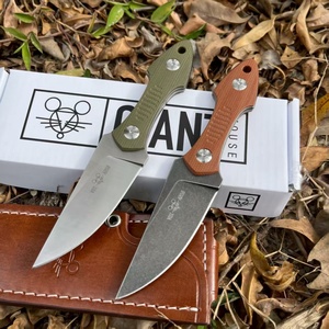 GiantMouse GMF3 Outdoor EDC DIY Hunting Quick-Change Blade Knife 8Cr13MoV 4.0 มม.หนา G10 ไฟเบอร์ด้ามจับป้องกันตัวเองกันลื่น - Product Image 2