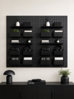 Étagère murale suspendue en métal moderne, idéale pour la décoration des salons et des entrées