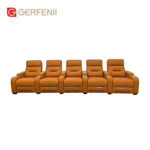 Sillas reclinables de energía eléctrica Vip lujosas personalizadas, asientos de cine en casa de 5 asientos para sala de estar en el hogar - Product Image 2