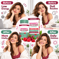 Gummies multivitaminées pour femmes OEM ODM, biotine, zinc, vitamines C, D, E, B6, B12, complément bien-être pour cheveux, peau et ongles, marque privée, vente en gros
