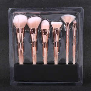 Custom Makeup tools plastic blister tray Cosmetic makeup brush set blister tray