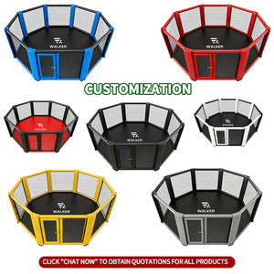 Cage de boxe octogonale internationale MMA économique et écologique avec couleur et logo personnalisables, taille 5*5m, à vendre - Product Image 6