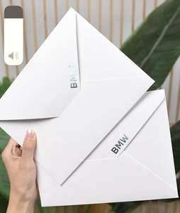 Vente en gros de cartes de vœux et d'enveloppes d'invitation de mariage personnalisées de luxe en papier texturé avec impression à chaud dorée - Product Image 4