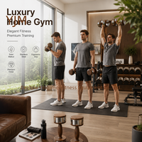 Haltère en bois de noyer massif avec anneau en acier inoxydable, équipement de fitness haut de gamme pour l'entraînement à domicile et la musculation
