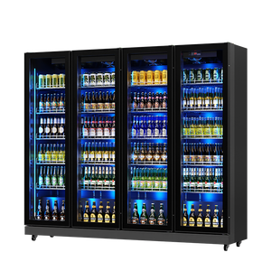 단일 도어 냉장 보관 플라스틱 유리 도어 상업용 맥주 디스플레이 쿨러 냉장고 선반 - Product Image 4