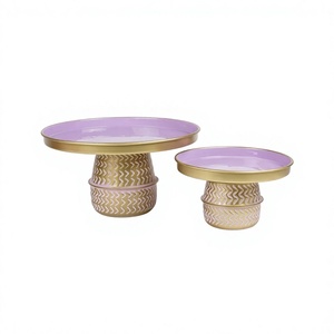 Expositor de Pastel de Chocolate Ecológico de Aluminio Clásico en Color Morado y Dorado, con un Diseño Excelente y de la Mejor Calidad - Product Image 1