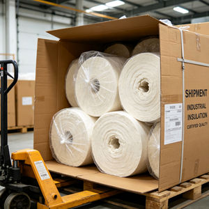 <span class=keywords><strong>Rouleau</strong></span> <span class=keywords><strong>de</strong></span> papier en fibre céramique en gros, papier d'isolation thermique ignifuge haute température pour équipement thermique industriel - Product Image 5