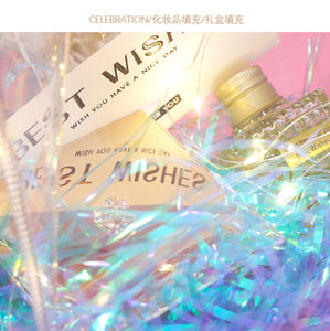 Hilo iridiscente de color de 3mm e hilo de PP transparente por kilogramo-Relleno de embalaje decorativo - Product Image 4