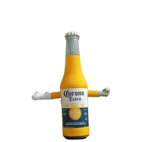 Ballon gonflable commercial personnalisé en forme de bière de dessin animé pour bars et événements festifs