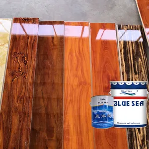 Peinture de meubles en bois haute brillance PE clair couche de finition résistant à l'usure PE durci brillant peinture en bois clair