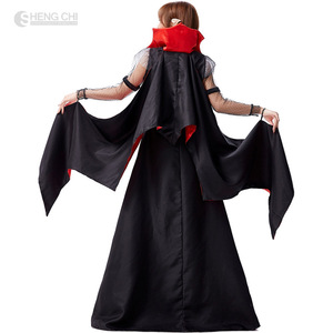 Halloween-Kostüm Königinnenkleid Empire-Kostüm Vampir-Fledermaus Nachtclub Teufel Performance-Kleid - Product Image 4